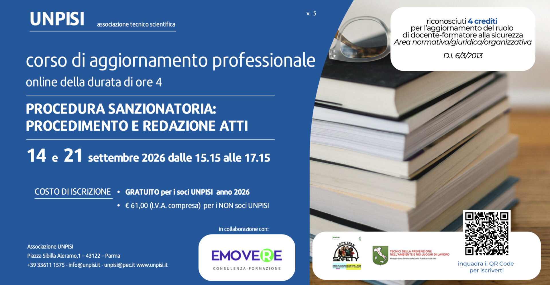 Procedura sanzionatoria: procedimento e redazione degli atti – il nuovo corso di aggiornamento professionale ATS UNPISI